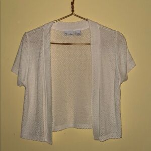 Kim Rogers Petite White Cardigan